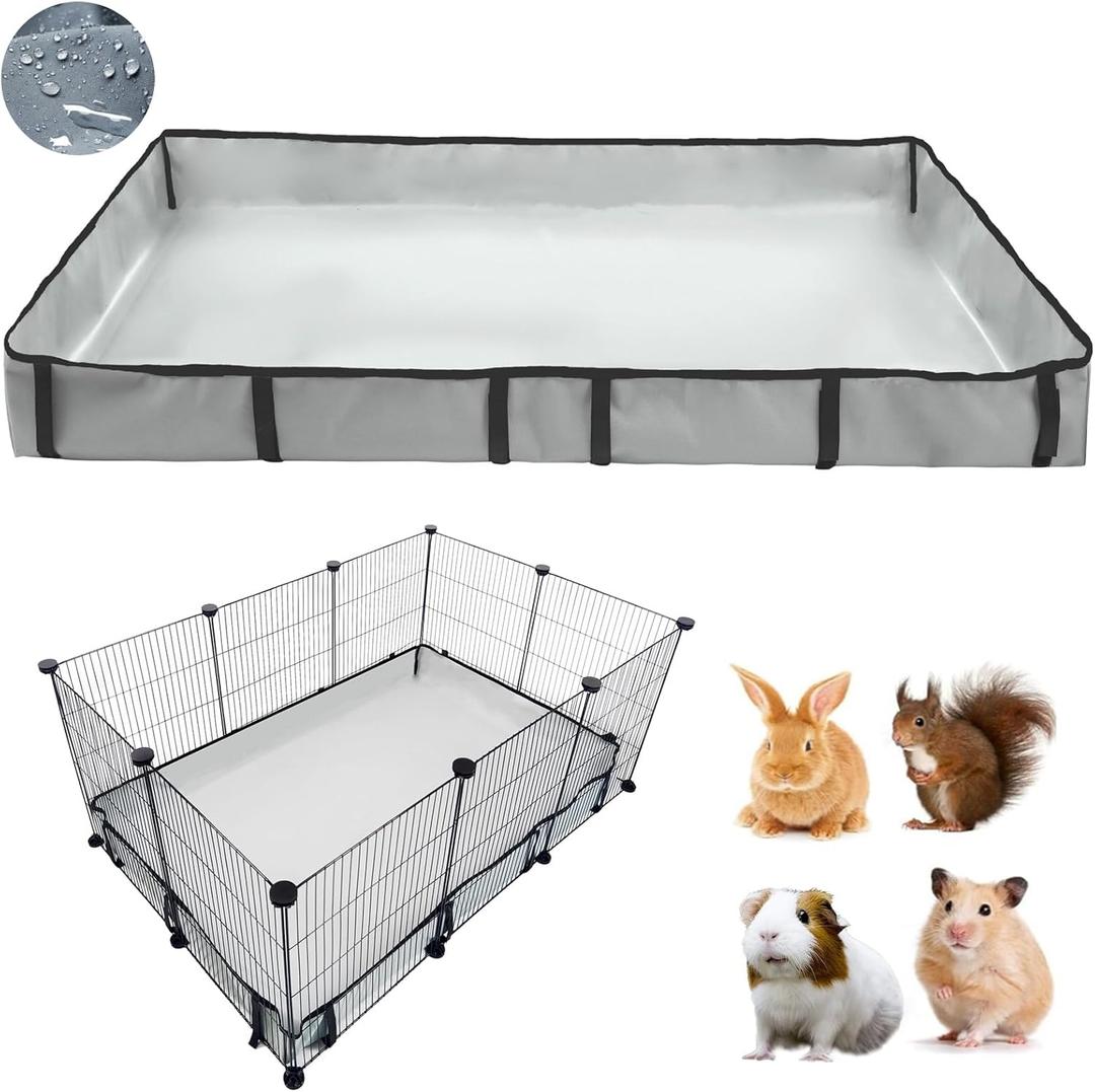DZWLKJ Guinea Pig Cage Liner Tarp Bottom Waterproof and Washable Base Also for Rabbits, Bunny, Chinchesillas, Hedgehog, Ferrets and Other Small Animals(24x36 inches)