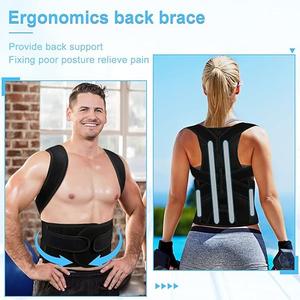 PAZAPO Posture Corrector for Men&Women - Back Brace for Lumbar Support and Upright - Breathable Back Straightener Back CorrectorX-Large(37-42 Inches)