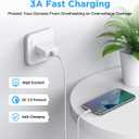 etguuds USB to USB C Cable 3ft, 2-Pack USB A to Type C Charger Cord Fast Charging for Samsung Galaxy A17 A16 A15 A26 A36 A56, S25 S24 S23 S22 S21 S20 S10 Note 20, for iPhone 17 16 15, Moto, White