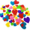Bulk Jumbo 2000 Piece Colorful Foam Heart Sticker Assortment - Perfect Stickers for Decorating Valentine Decorations, Cards, Gifts, Crafts and Boxes