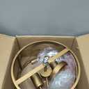 2-Light Semi Flush Mount Brushed Brass Ceiling Light Fixture, Farmhouse Industrial Metal Cage with Adjustable Height, Dimmable for Hallway Entryway Kitchen Bedroom Foyer Laundry Low Ceiling, Brushed Gold Semi Flush Ceiling Light