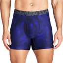 Under Armour Men's Multi-Pack Standard Tech 6" Inseam Boxer Brief (Large, Royal Windstream Print 3 Pack)