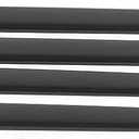Qiilu Door Trim Kit Strips, Body Side Trim Bright Black Universal Door Protector Automotive Trim