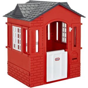 Little Tikes Cape Cottage Playhouse with Working Door, Windows, and Shutters - Red| For Kids 2-6 Years Old