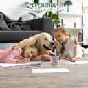 30-Pack Peel and Stick Vinyl Floor Tiles, 12"x12" Self-Adhesive Waterproof Peel and Stick Flooring Planks DIY for Bathroom, Kitchen, Living Room, Cover 30 Sq. Ft Marble Pattern (Light Brown)