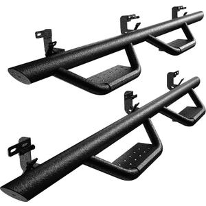Running Boards Side Steps Compatible with 2009-2018 Dodge Ram 1500(Incl. 2019-2024 Classic), 2010-2026 2500 3500 | Crew Cab | Textured Black Drop Step Rail