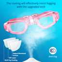 Aegend Swim Goggles, Swimming Goggles No Leaking Full Protection Adult Men Women Youth (Pink)