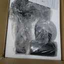 2 Pack Plug in Wall Sconce, Black Swing Arms Wall Lamp with Plug-in Cord Adjustable Wall Light for Bedroom Living Room (Light Source Included)