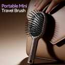 Creative Art Mini Hair Brush, Travel Brush for Women & Kids, Mini Brush for Hair Detangling Wet or Dry, Travel Hair Brush with Soft Bristles, Smoothing Hair Brush, Travel Hairbrush Tames Flyaways