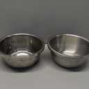 304 Stainless Steel Microporous Colander,2QT Large Capacity with Mixing Bowl For Washing Vegetables, Fruit and Rice and for Draining Cooked Pasta(2PC)