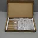 GAGUIUP Food Container Lid Organizer, Adjustable 6 Dividers Full-Metal Pot and Pan Organizer Rack for Kitchen Cabinets, Drawers, Cupboards, Pantry Shelves Storage, White