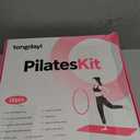 2 x 16Pcs Home Pilates Equipment for Women, Pilates Kit with 14'' Pilates Rings, Yoga Ball, Sliding Disks, Pilates Bands & Accessories - Workout Equipment Home Gym Includes Complete Fitness Poster