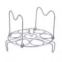 GREATLINK Stainless Steel Egg Rack & Steamer Basket for Pressure Cookers - 7 Egg Cooking Rack Trivet Organizer, Multi-Use Kitchen Tool for Eggs, Veggies, Utensils