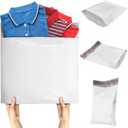 ABC PACK & SUPPLY White Gusseted Poly Mailers, 24 x 21 x 6 Inch. Pack of 100 Expansion Poly Mailers Bags. Shipping Envelopes for Clothing, 2.5 Mil. Plastic Shipping Bags Self Seal. Mailing Packages