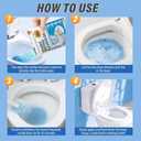 ALBRAZ Foam Toilet Cleaner, Automatic Hands-Free Deep Cleaning, Ceramic Material Booster, Pearl Blue,Limescale and Mineral-Buildup, Deep Cleaning-1PCS (white)