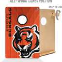 YouTheFan NFL 2’ x 3’ Wood Cornhole Game with Logo Bags