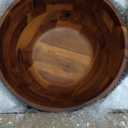 AIDEA Acacia Wood Serving Bowl for Fruits or Salads, 11" Diameter x 4.5" Height, Wooden Single Salad Bowl