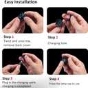 3 x RAHAN 2pcs Rechargeable Headlights for Shoe Charm Accessories,Flashlights Attachment for Shoe, LED Clogs Light with 3 Light Modes for Dog Walking, Camping, Running, Suitable for Adults Kids, Green