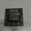 ICARERFAMILY Leather Case for AirPods Pro 2 (2022), Genuine Leather Shockproof Protective Cover for AirPods Pro 2 Earphones Charging Case (LED Visible) Support Wireless Charger Blue (Standard)