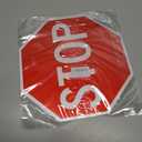 2 x 2-pack Stop Signs Red Stop Signage Aluminum Traffic Sign Warning Sign with 2 Pre-drilled Mount Holes, 30 X 30 cm
