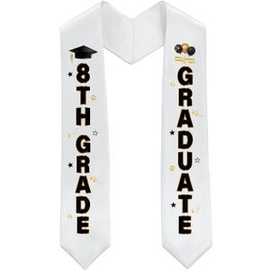 8th Grade Graduation Stole 8th Grade Graduate Sash Boys Girls Class of 2026 Middle School Eighth Grade Grad Supplies