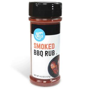 Amazon Brand - Happy Belly Smoked BBQ Rub, 4.5 ounce (Pack of 1) (EXP 08/29/25)