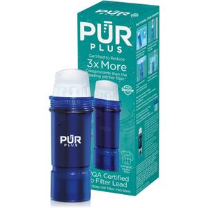 4 x PUR Plus Lead Reducing Water Pitcher and Dispenser Replacement Filter, 1-Pack, NSF & WQA Certified - Compatible with All PUR Pitchers and Dispensers, Blue, PPF951K1