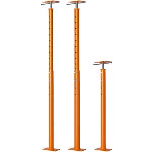 2 Pack Heavy Duty Floor Jack Post 31" to 63" Adjustable Support Pole Jack | 18,000 lbs Load Capacity | Basement Jack for Leveling, Foundation Repair, Crawl Space & Deck Support | Swivel Top Plate (Orange)