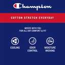 Champion Men's Everyday Cotton Stretch Boxer Briefs- 5 Pack (L)