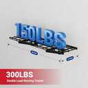 FLEXIMOUNTS 2 -Pack 1x3ft Garage Shelving Wall-Mounted Storage Rack, Black | Heavy-Duty Wall Shelving, Holds Up to 150 lbs, Garage Storage Shelving for Organization & Storage Bins, Classic Series
