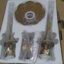 Yosoan Rattan Hand-Woven Wrapped Yellow Vine Lamp Shade Wall Sconces Set of 2, 100% Natural Materials Farmhouse Vintage Indoor Hardwired Brass Gold Wall Mounted for Bedroom Hallway(Antique)