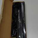 13" Large Folding Rave Fan with Holster, Clack Hand Fans Foldable for Line Dancing, Boots On The Ground Fan for Women Men Festival EDM Party Decoration, Glitter Black 2 Pack