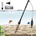Carefree Fish Aquarium Gravel Cleaner Fish Tank 256Gph Water Changer Gravel Vacuum Adjustable Length ABS