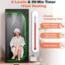 Portable Steam Sauna Tent with Clear View Door XL