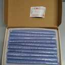 Dusty Blue Taper Candles for Home Decoration, 20 Pack 10 Inch Unscented Dripless Candlesticks for Dinner Party