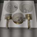 Gold Vanity Light – 2 Light Bathroom Fixture with Clear Glass Shades, Modern Wall Sconce for Mirror, Vanity Lighting for Bathroom Bedroom Hallway Living Room