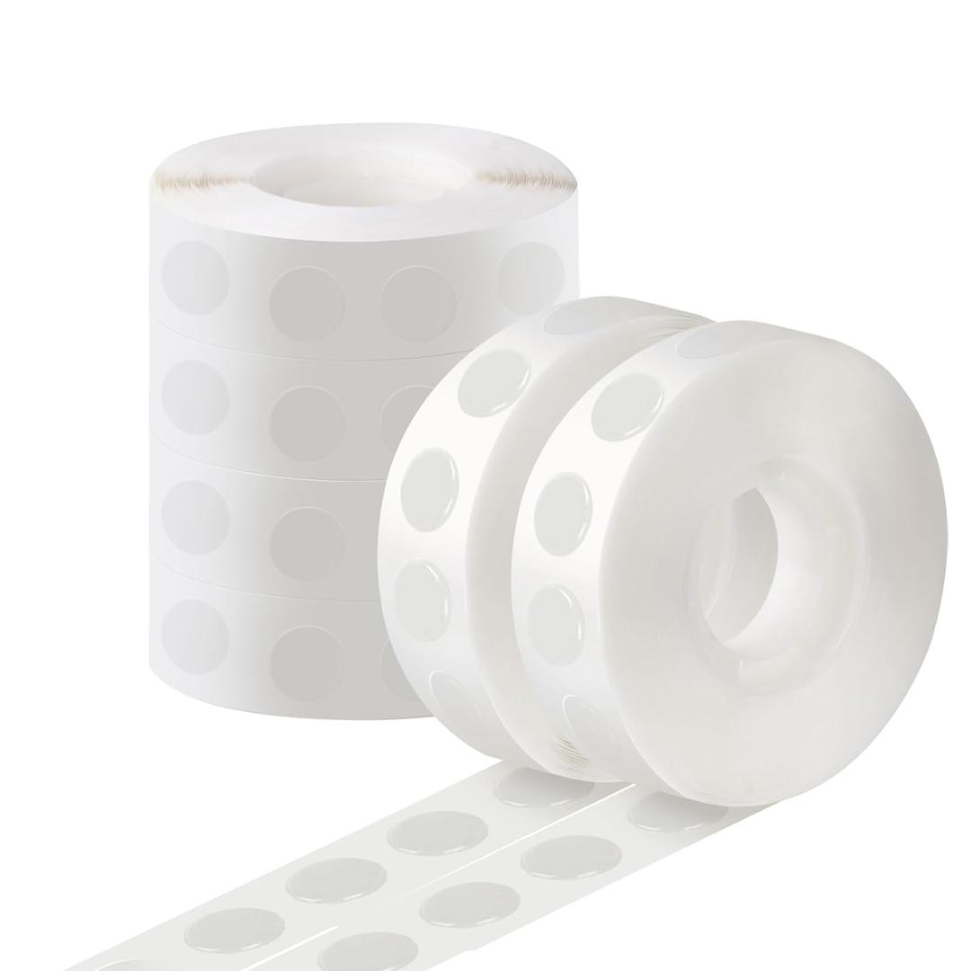 Phinus 3000 Pieces Glue Points, Balloon Tape, Sticky Dots, Double Sided Glue Points, Balloon Sticky Dots for Craft, Wedding Decoration, Stick Photos
