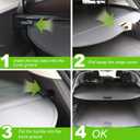 Cargo Cover for Honda Pilot 2016 2017 2018 2019 2020 2021 2022 Trunk Cover Pilot Accessories Rear Trunk Security Cover Shielding Shade, Black