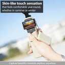 Case for DJI Osmo Pocket 3/Xtra Muse Camera, Soft Silicone Protective Case, Anti-Scratch, Slim Fit Skin with mic Cover and Screen Protector Accessories for Osmo Pocket 3/Xtra Muse (Beige)
