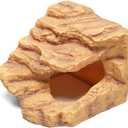 Resin Reptile Hideout Cave,Natural Habitat Decor for Bearded Dragon, Leopard Gecko, Lizards & Turtles,Terrarium Tank Accessories