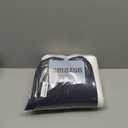 DoubleFill 1 Pcs Outdoor Ottoman Cushion 23"x19"x3" Waterproof Fade Resistant Outdoor Footstools Cushion Removable Patio Ottoman Cushions with Adjustable Fixing Strap for Stool (Navy Blue)