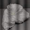 Linen Fitted Sheet (1 Piece) -  Deep Pocket Mattress Cover Natural Flax Cotton Blended Soft Breathable Bedding - White, queen Size