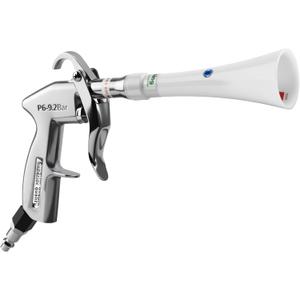 Tornado Dry Cleaning Gun with Brass Adjustable Air Flow Nozzle,Air Blower Gun Quickly Blasts Dirt and Dust from Surface Works with Air Compressor (Silver)