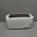 Elite Gourmet ECT-4829 Long Slot 4 Slice Toaster, 6 Toast Settings Toaster Defrost, Reheat, Cancel Functions, Slide Out Crumb Tray, Extra Wide Slots for Bagels Waffles, White