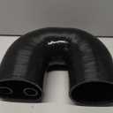 JOIUYOLJ 180 Degree Coupler U Bend Shape Elbow Silicone Hose Pipe ID 4"(102mm) Thicknesses 4-ply(5.4mm) Reinforced for engine turbo Air intake boots coupling intercooler throttle body Industrial tube