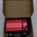 400W Power Inverter 12V DC to 110V AC, Car Charger Plug in Adapter Outlet with PD 65W USB-C&QC 18W Port, Portable Power Converters for Laptop Vehicles Camping Road Trip Essentials Adults (RED)