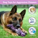 Dog Toys for Aggressive Chewers, Indestructible Chew Toys for Dogs, Crocodile Dog Toy,Dog Toys for Medium/Large Breed,Tough Bones for Teeth Cleaning and Training
