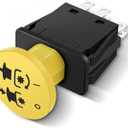 Hohean PTO Switch Lawn Mower Clutches 10 Amp Upgrade Blade Clutch Switch Parts Compatible with Bad Boy Mowers ZT Elite MZ & ZT Rebel Rogue Renegade Outlaw Pup Lightning AOS Extreme Series(Yellow)