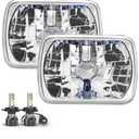 5x7 Led Headlights for Off-road, 7x6 Led Headlights Compatible for Ford F650 F750 Headlights High Low Beam 2000 2001 2002 2003 2004 2005 2006 2007 2008 2009 2010 2011 2012 2013 2014 2015, 2-Pack