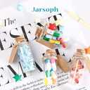 Jarsoph Mini Glass Bottles 24pc - 10ml Small Glass Jars with Cork Stoppers - Decorative Bottles for Spell Jars, Potion Bottles, Message in a Bottle, DIY Crafts, Party Favors, Weddings